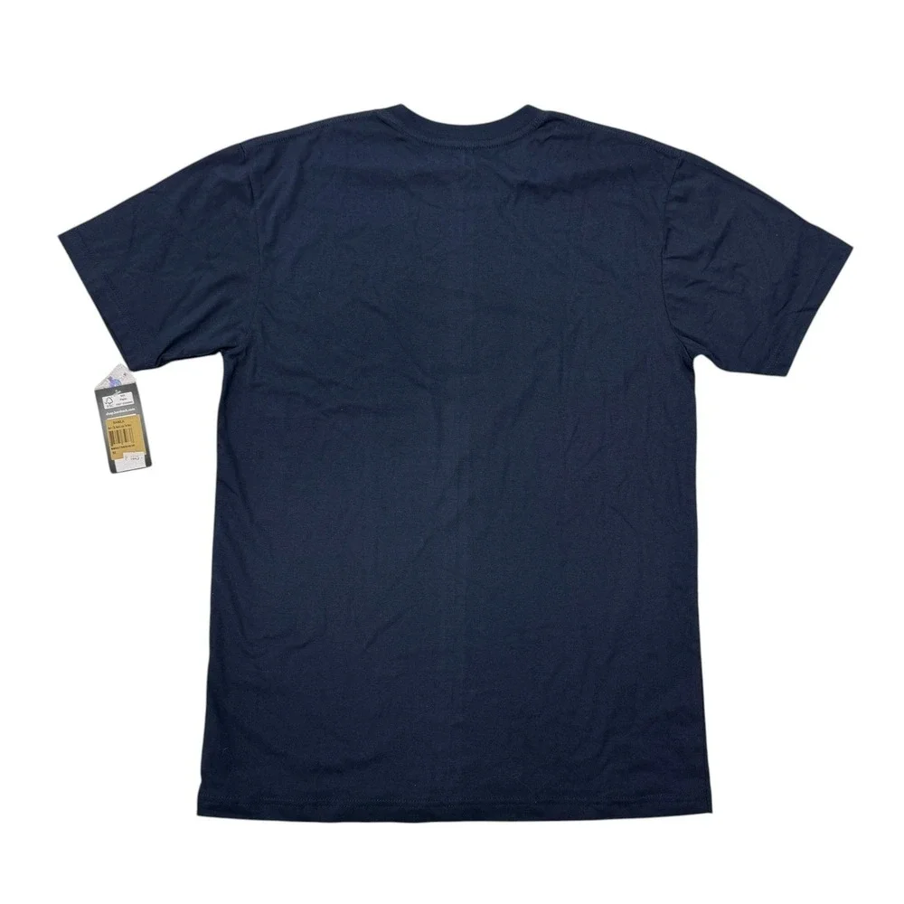 Hard Rock Cafe Manila Mens Medium Navy Blue Graphic T-Shirt NWT New Short Sleeve
